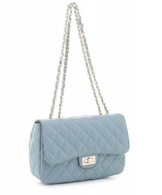 Quilted Classic Shoulder Bag HL20031 DENIM